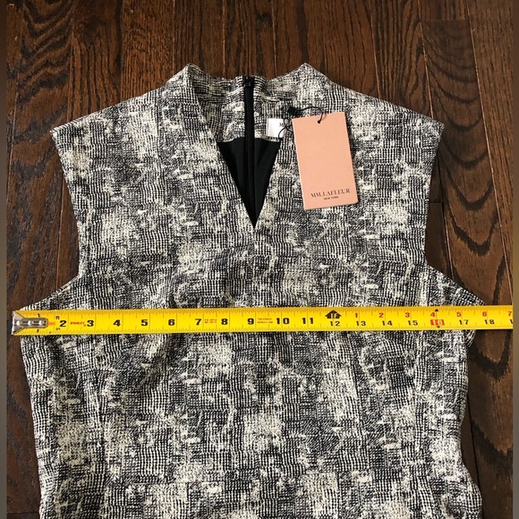 M.M. LAFLEUR Women’s 10 The Aditi Dress in Crackle Black/White -Knee Length- NWT - Picture 7 of 13